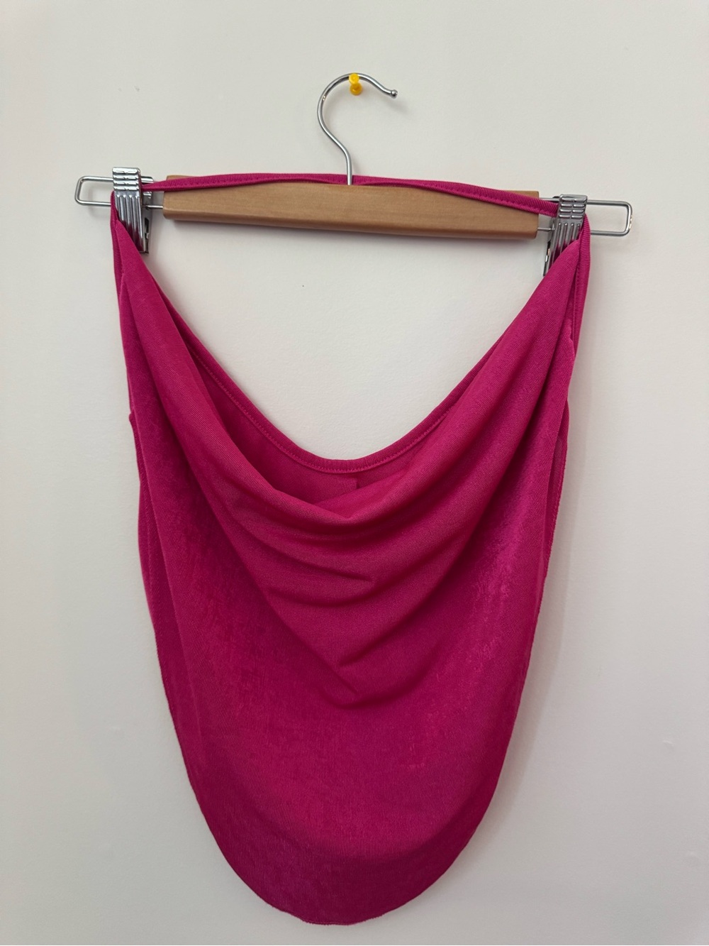SHEIN Magenta Sleeveless Cowl Neck Tank